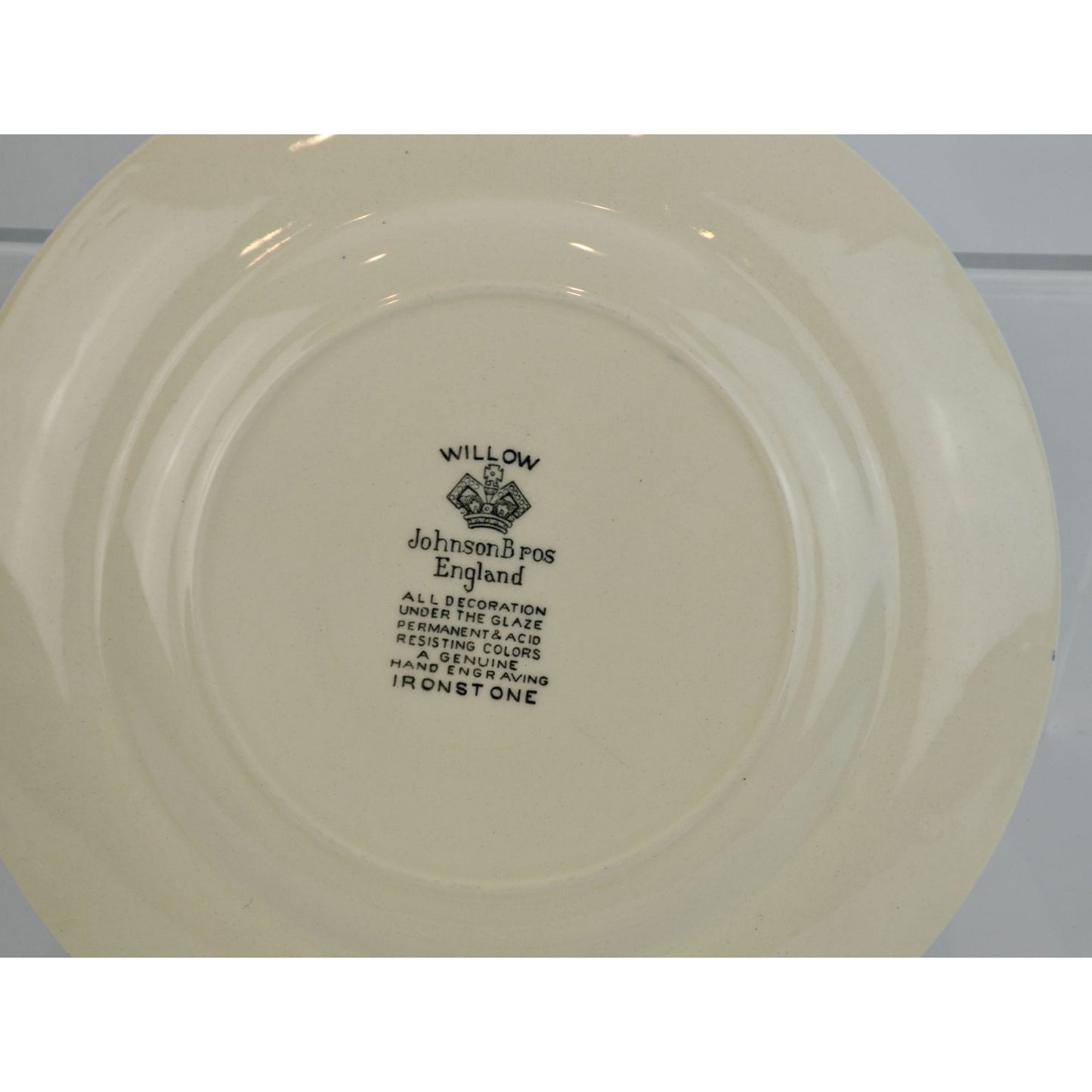 Johnson Bros England Blue Willow Bread Plates Lot of 2 6.25"
