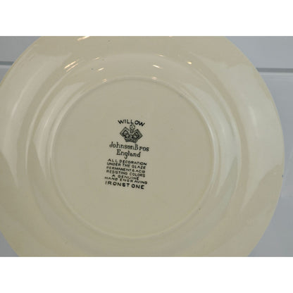 Johnson Bros England Blue Willow Bread Plates Lot of 2 6.25"