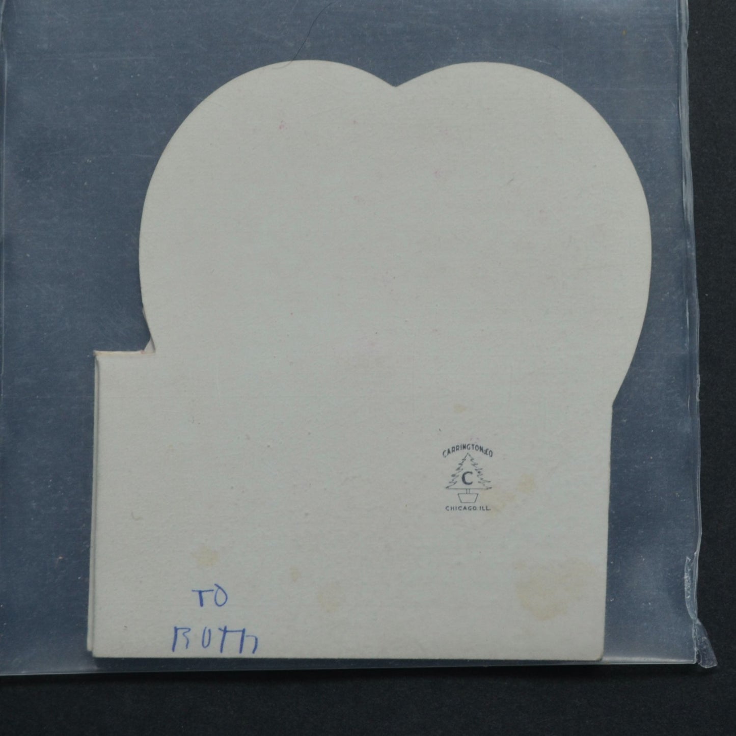 Vintage Valentine Card Girl Fold Out Room On Either Side