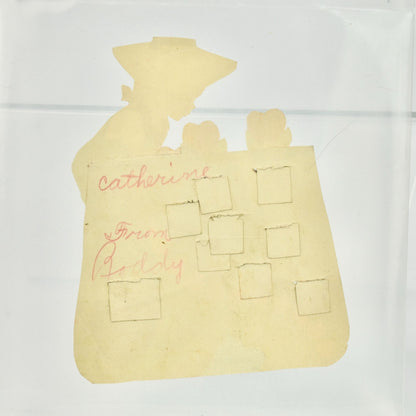 Vintage Valentine's Card Garden of Hearts