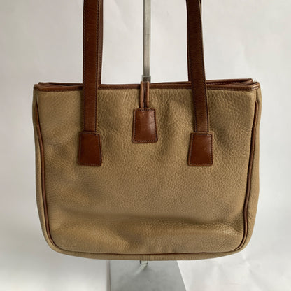 Dooney & Bourke Pebbled Leather AWL Vintage Tote Brass Toggle