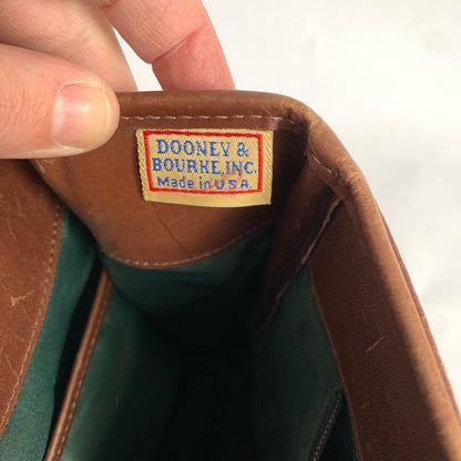 Dooney & Bourke Pebbled Leather AWL Vintage Tote Brass Toggle