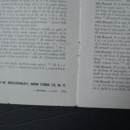 Vintage Star Doily Book No. 124 1955 Crochet Patterns