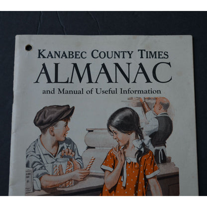 1929 Kanabec County Times Almanac Vintage