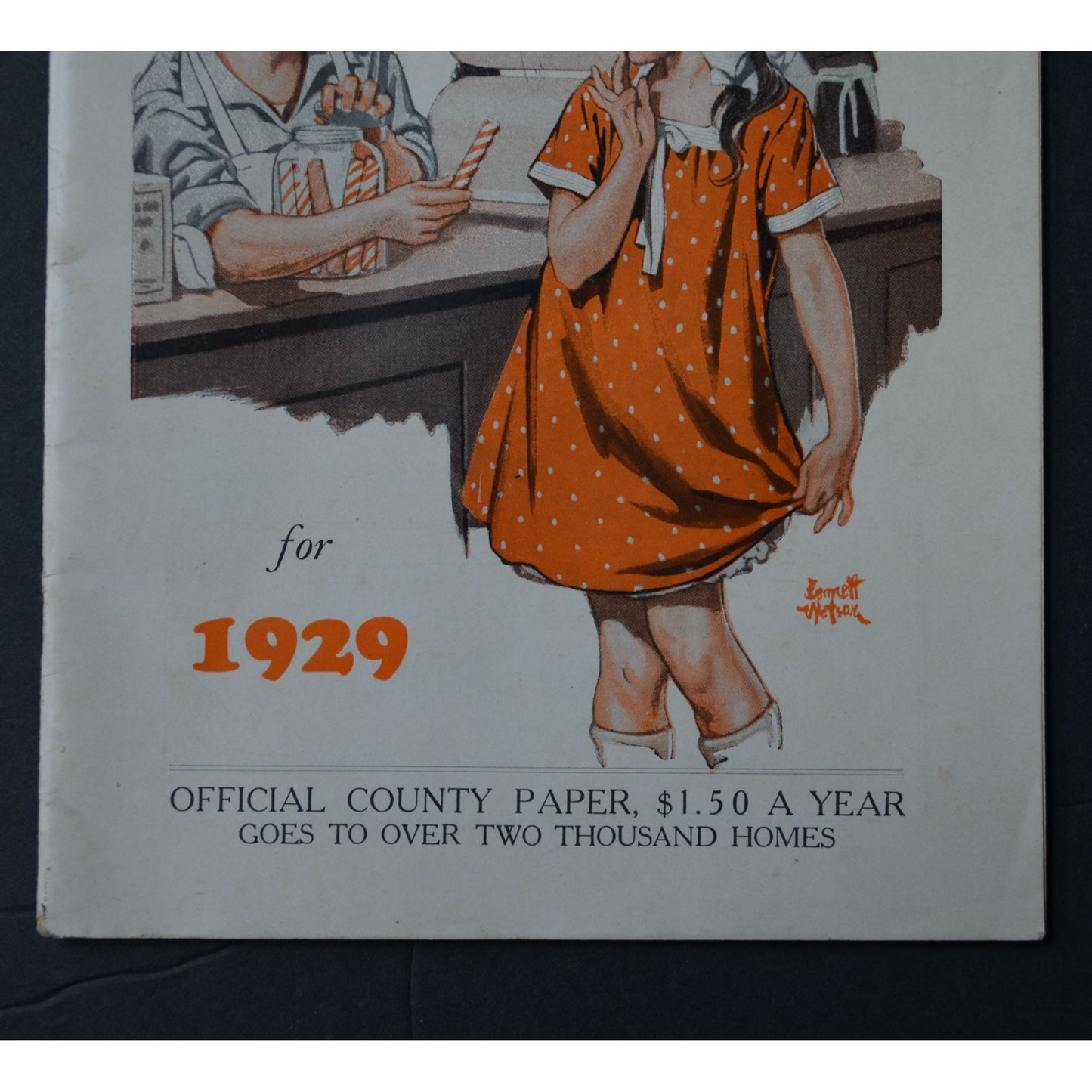 1929 Kanabec County Times Almanac Vintage