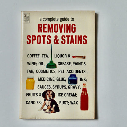 Removing Spots and Stains Dell Purse Book Vintage 1969