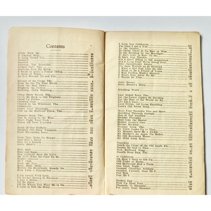 YMCA Song Book Vintage Red Paperback