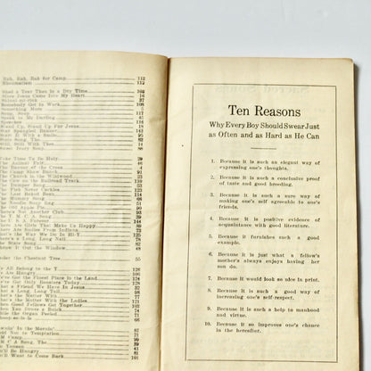 YMCA Song Book Vintage Red Paperback