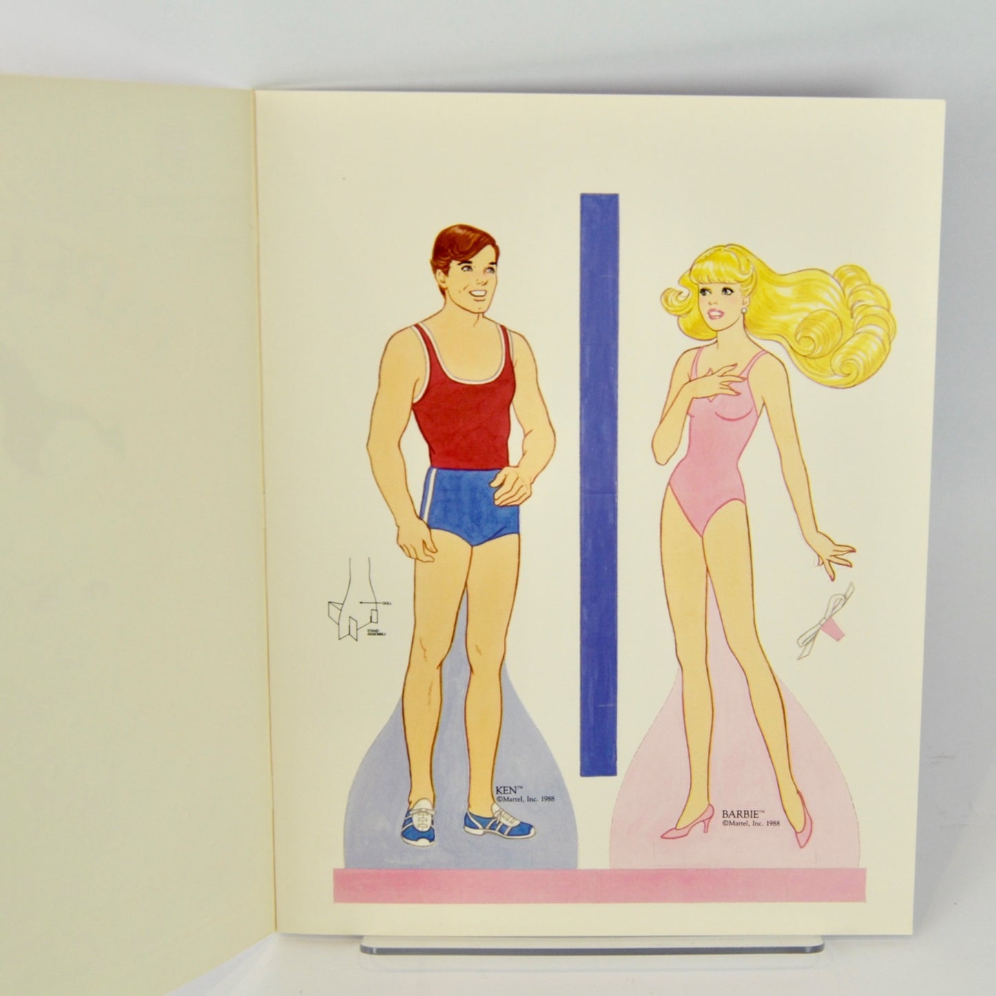 Golden Barbie Paper Doll Perfume Pretty 1500 1988 UNCUT