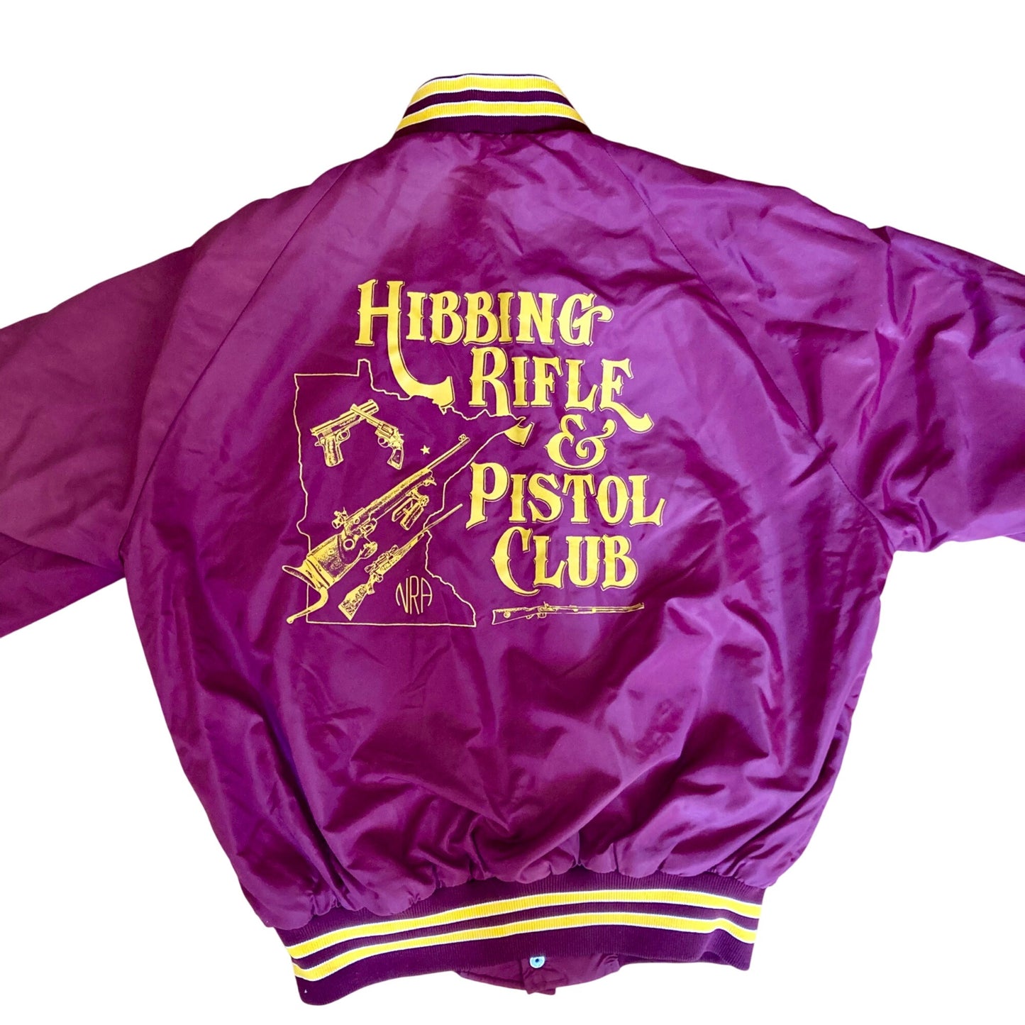 Vintage Pla-Jac Hibbing Rifle & Pistol Club Nylon Jacket Dunbrooke Men's Medium