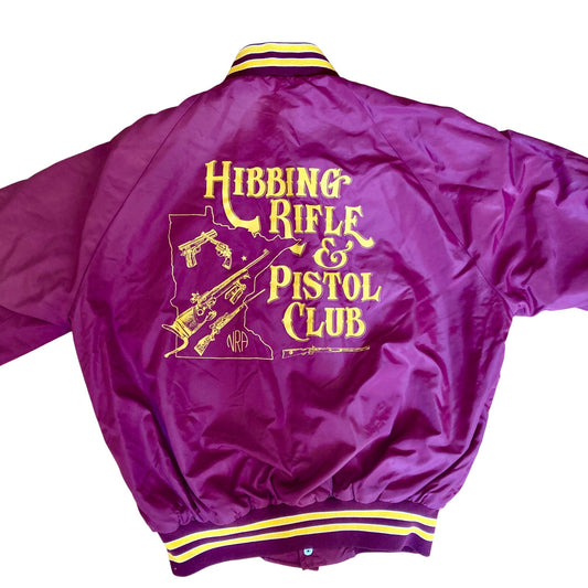 Vintage Pla-Jac Hibbing Rifle & Pistol Club Nylon Jacket Dunbrooke Men's Medium