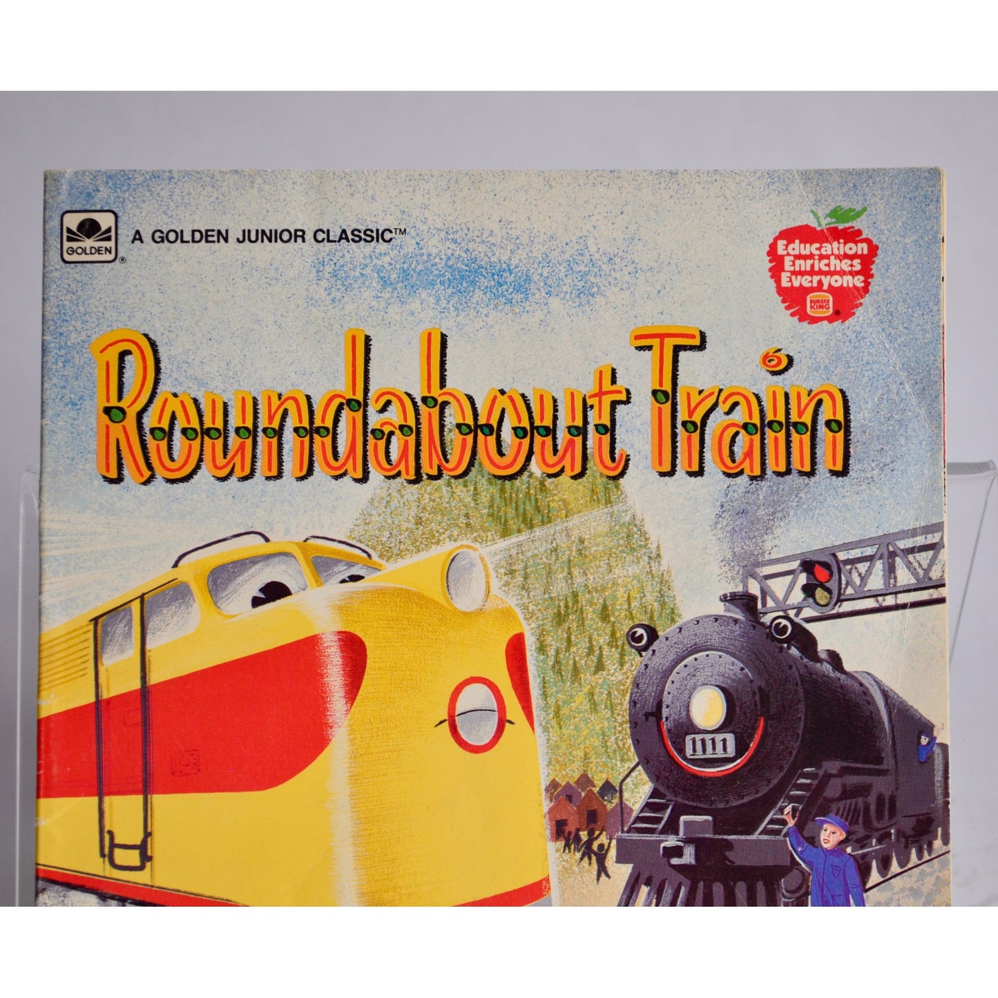 Golden Books Roundabout Train Burger King Book