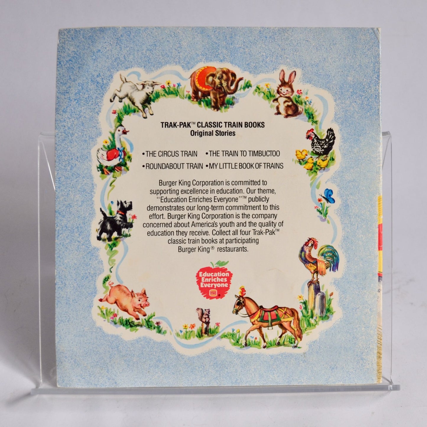 Golden Books Roundabout Train Burger King Book