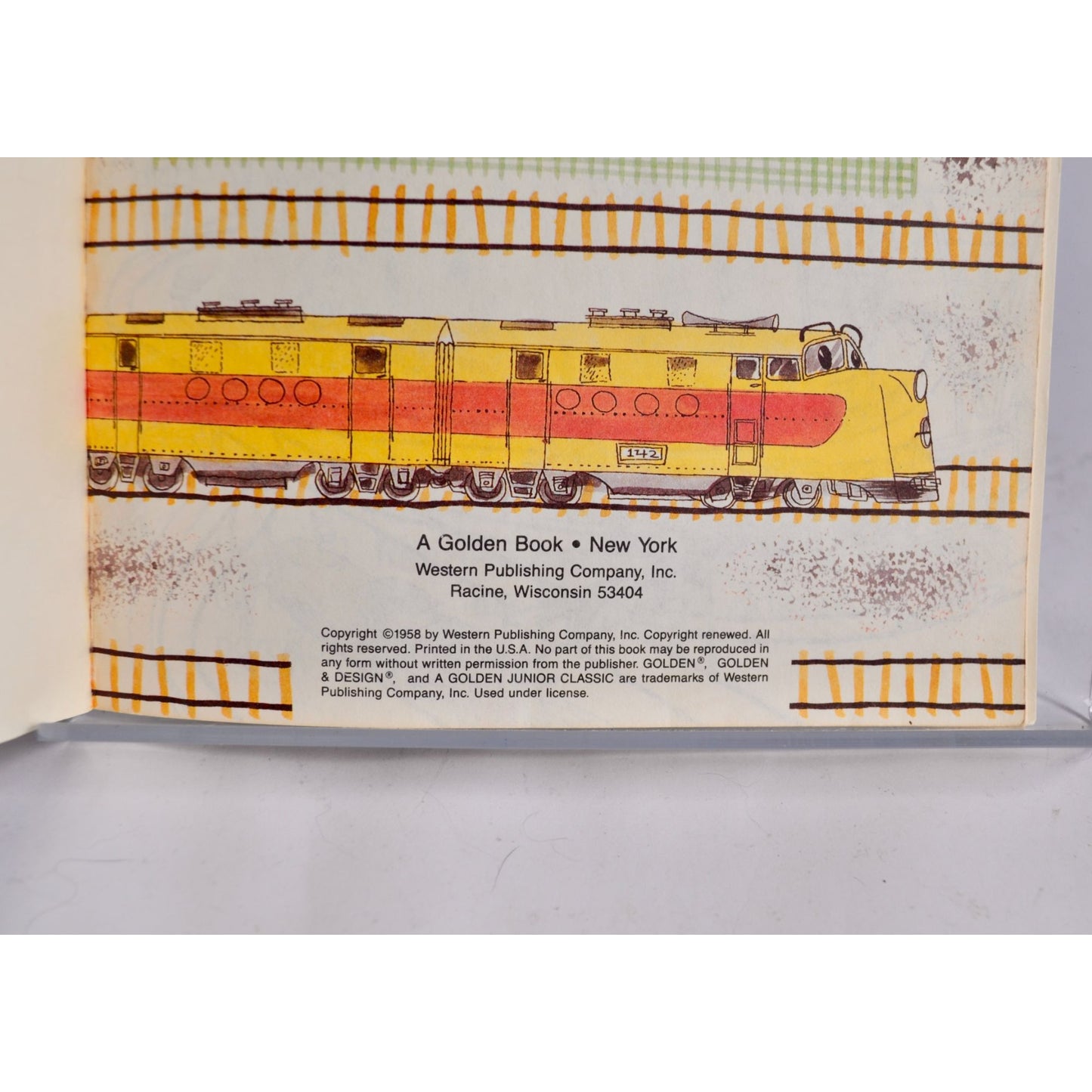 Golden Books Roundabout Train Burger King Book