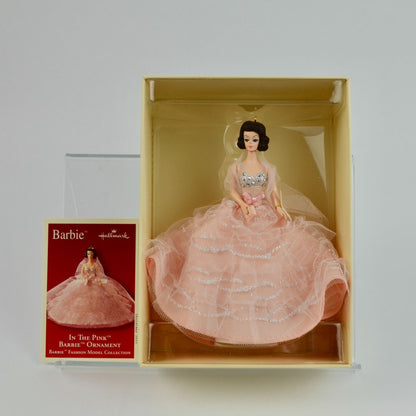 Hallmark Barbie In the Pink Ornament Fashion Model In Box