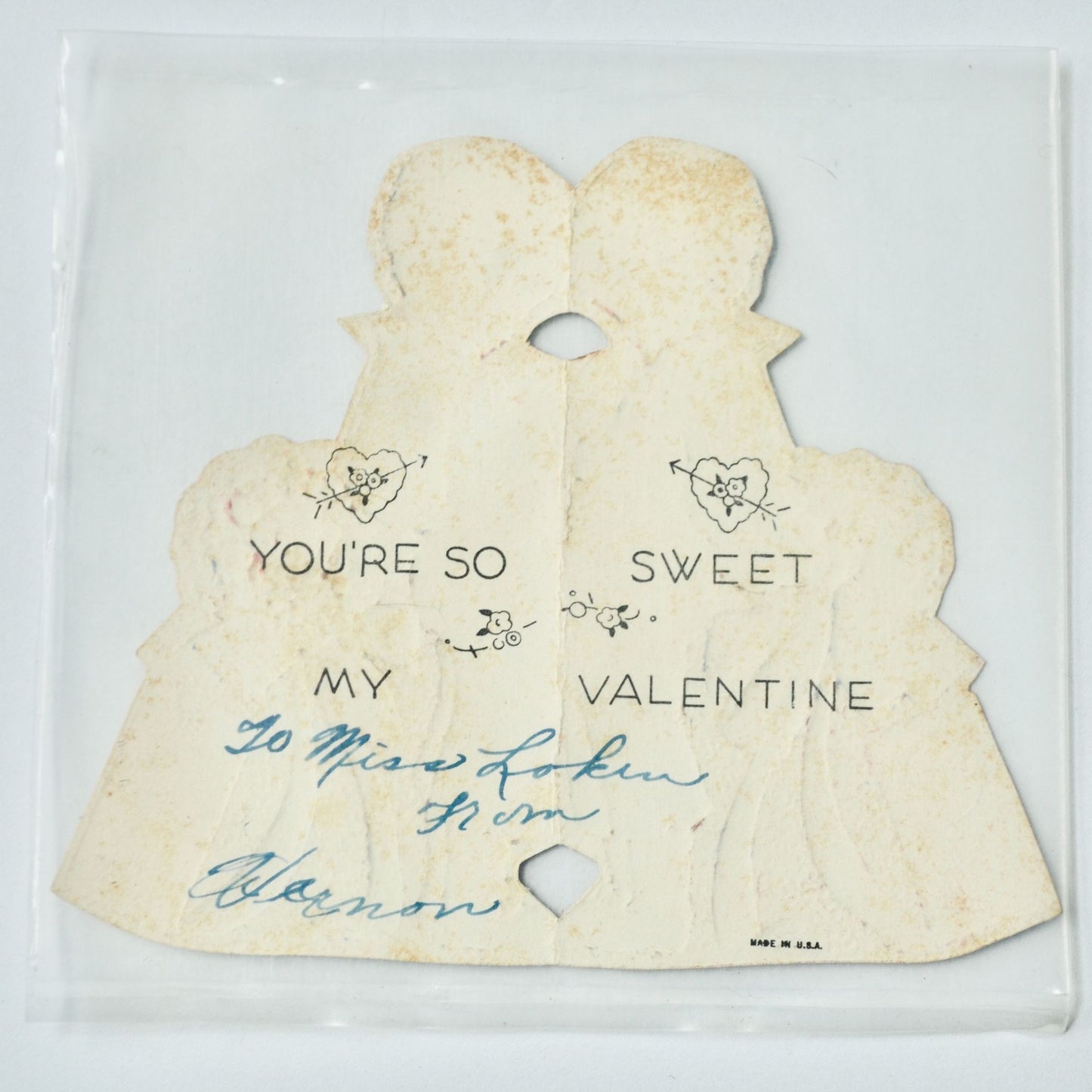 Vintage Valentine's Day Card Will Yuh Huh Be My Valentine
