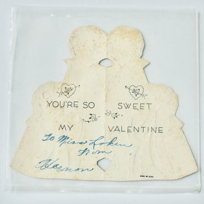Vintage Valentine's Day Card Will Yuh Huh Be My Valentine