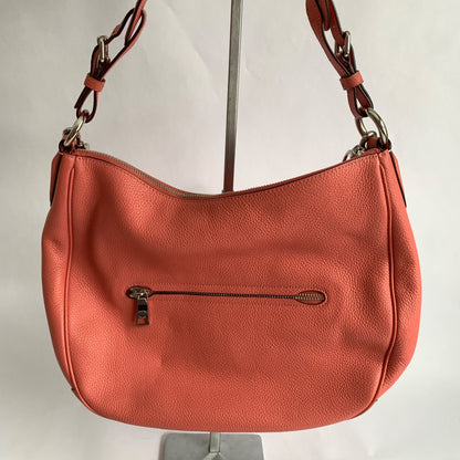 Coach 35593 Sutton Hobo Coral Leather Handbag Shoulder Bag