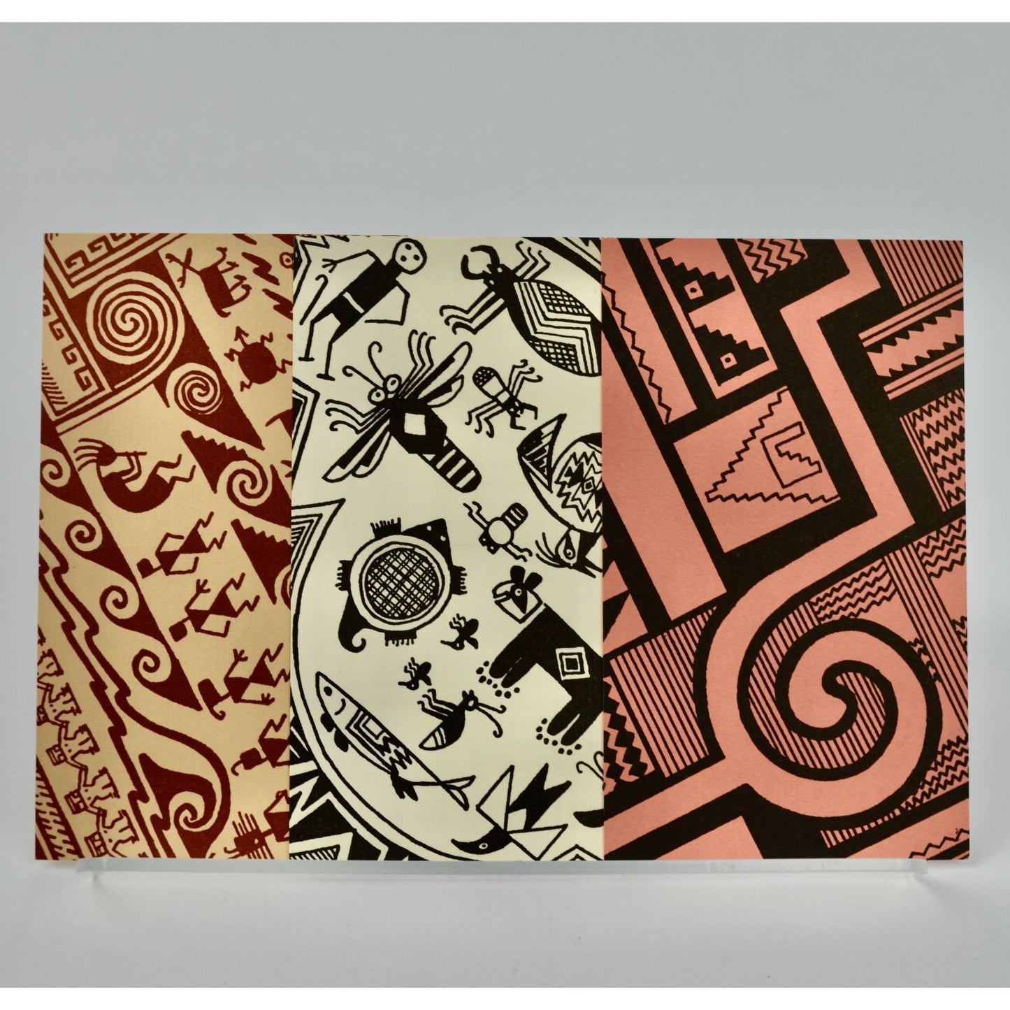 Mac Schweitzer Pottery Patterns Postcards Set of 3 Unused