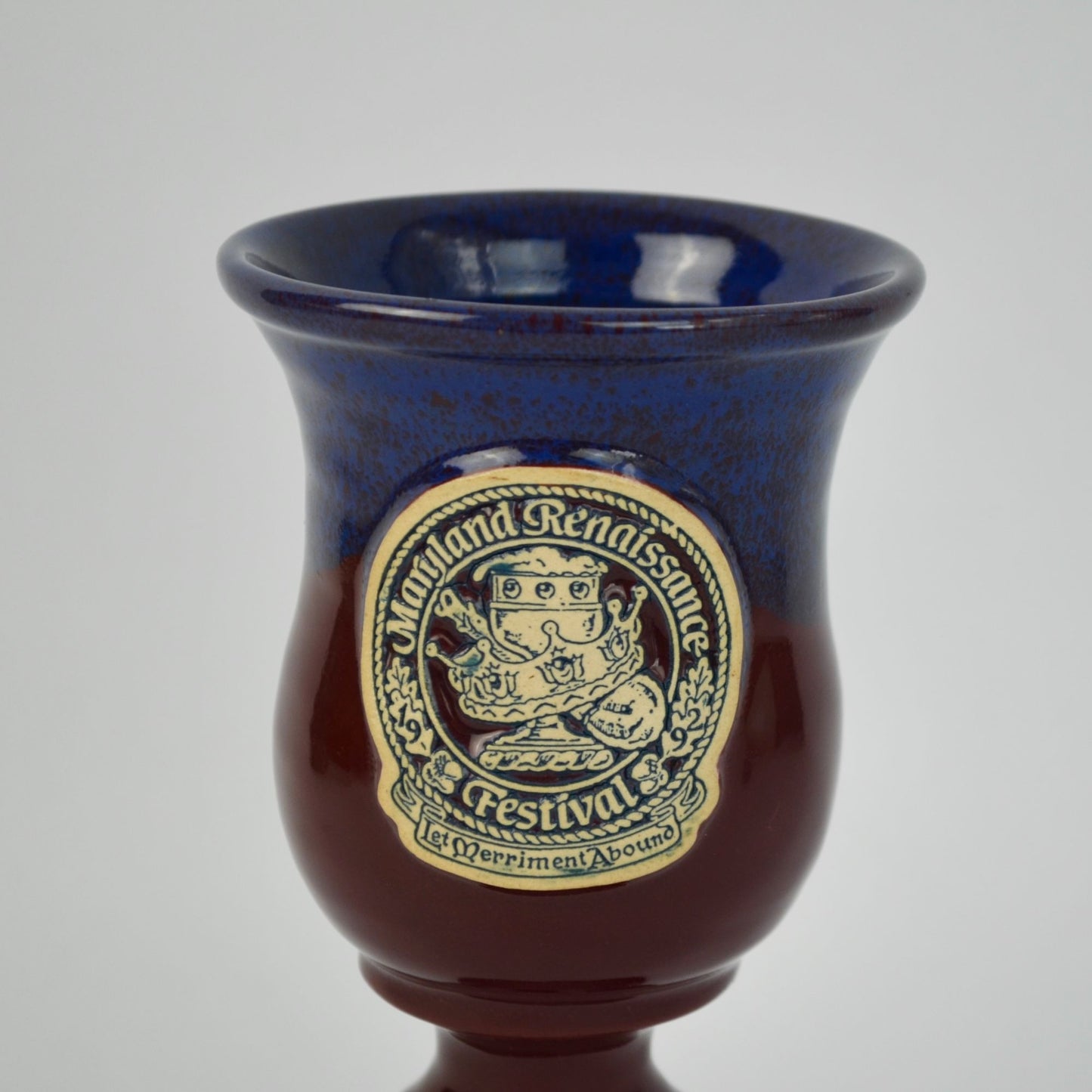 Deneen Pottery Maryland Renaissance Festival Let Merriment Abound Goblet 1992
