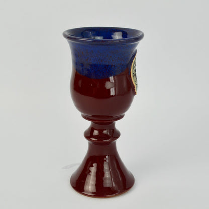 Deneen Pottery Maryland Renaissance Festival Let Merriment Abound Goblet 1992