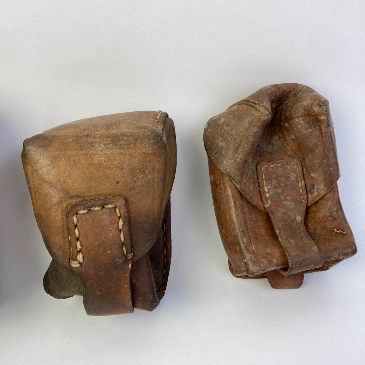 Lot 3 Vintage Serbian Leather Mauser M48 Magazine Pouches Ammunition Cartridge
