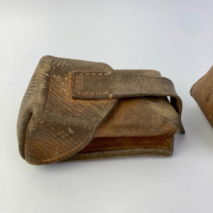 Lot 3 Vintage Serbian Leather Mauser M48 Magazine Pouches Ammunition Cartridge