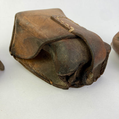 Lot 3 Vintage Serbian Leather Mauser M48 Magazine Pouches Ammunition Cartridge