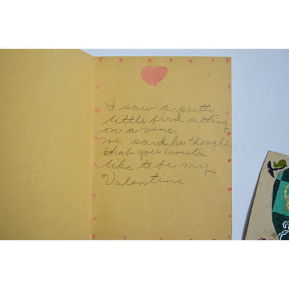 1930s Vintage HANDMADE OOAK Valentine Cards Unique Lot #12