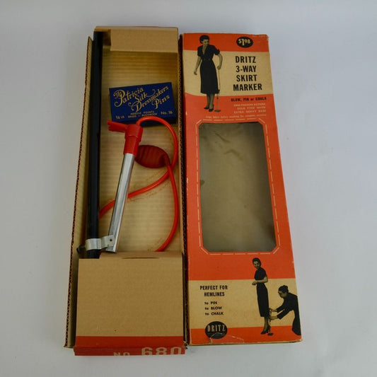 Dritz 3-Way Skirt Marker Vintage In Original Box
