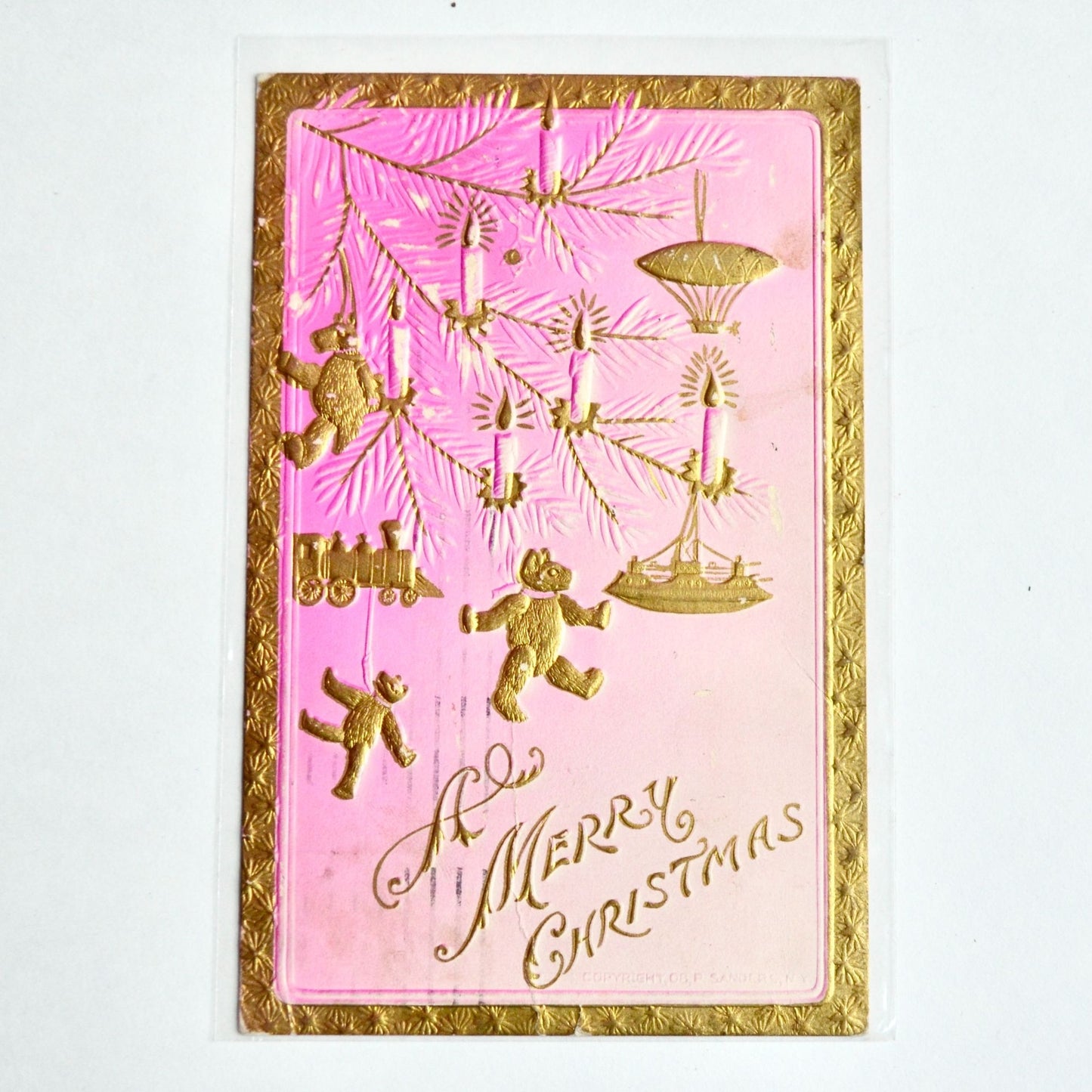 Antique Early 1900s A Merry Christmas Postcard
