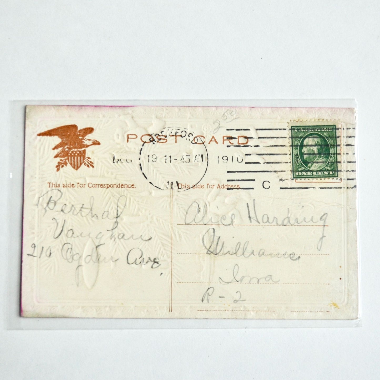 Antique Early 1900s A Merry Christmas Postcard