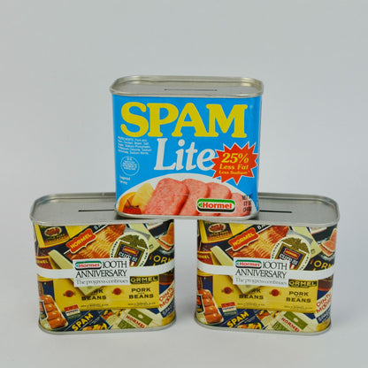 Spam Coin Banks Lot of 3 Vintage 100th Anniversary