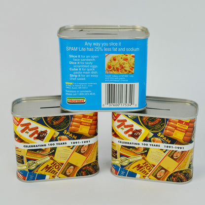 Spam Coin Banks Lot of 3 Vintage 100th Anniversary