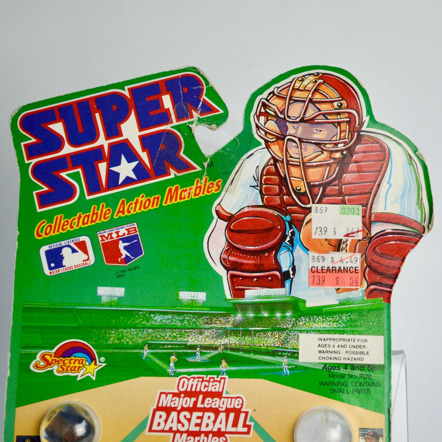 Spectra Star Super Collectable Action Marbles MLB Baseball Vintage NOS Set #2