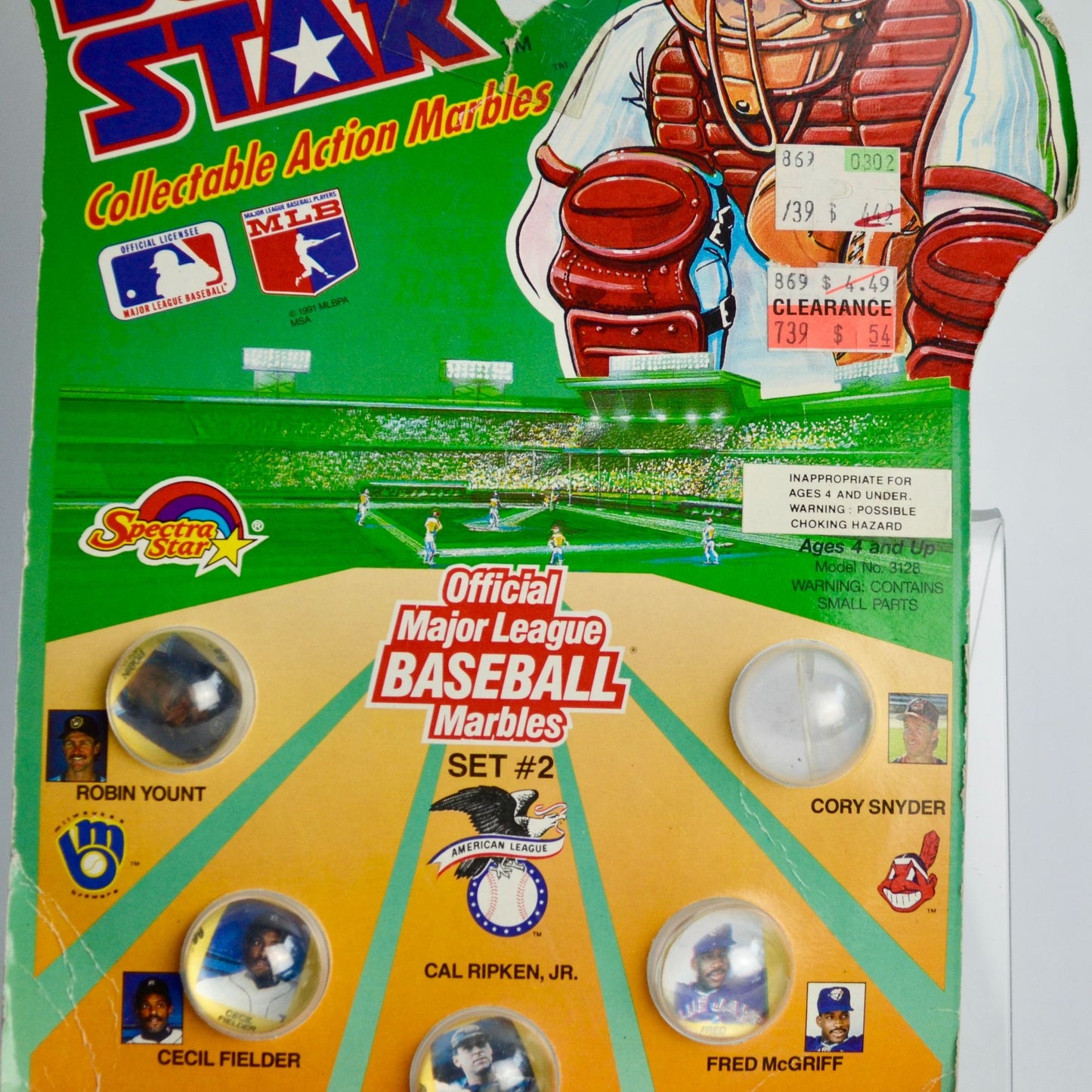 Spectra Star Super Collectable Action Marbles MLB Baseball Vintage NOS Set #2