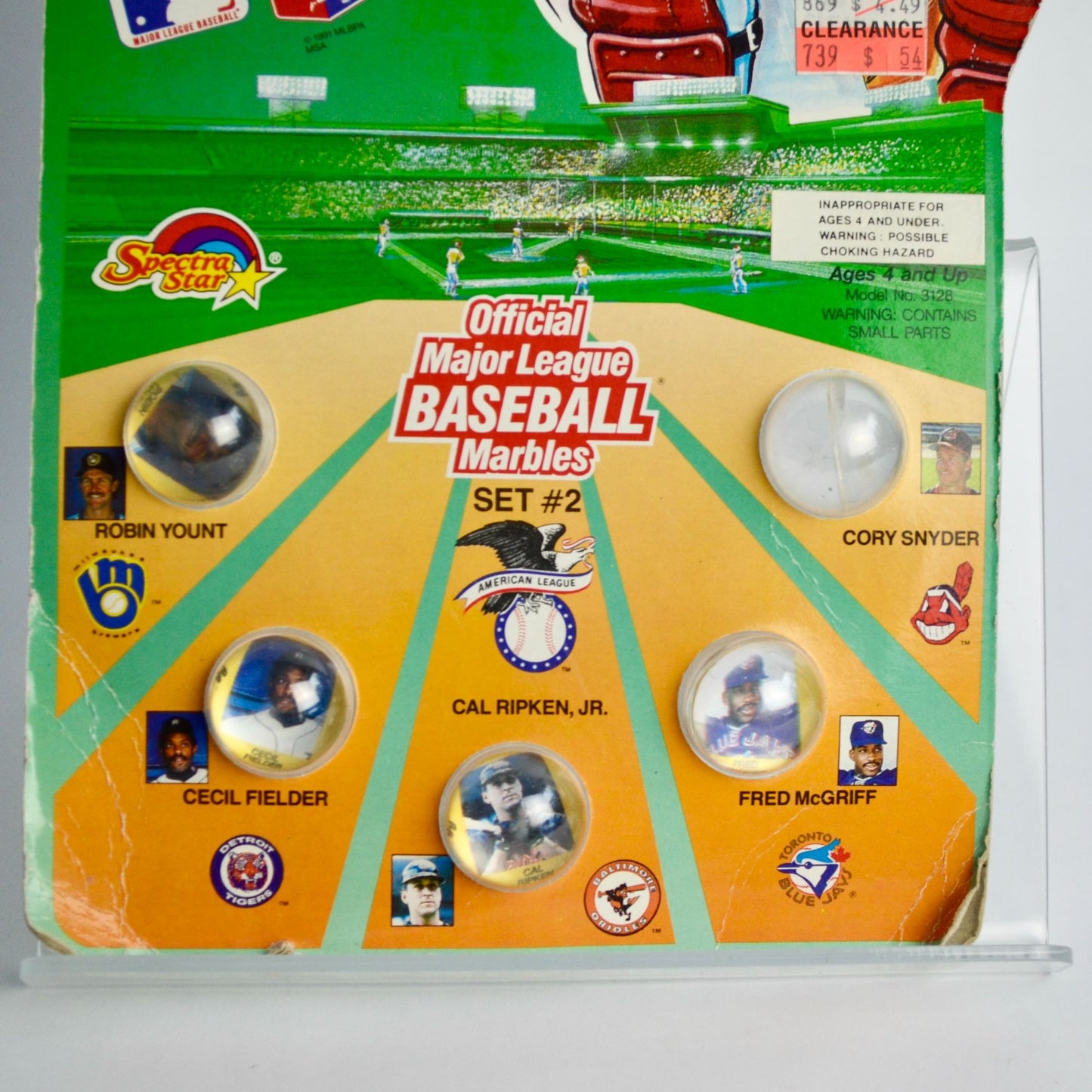 Spectra Star Super Collectable Action Marbles MLB Baseball Vintage NOS Set #2