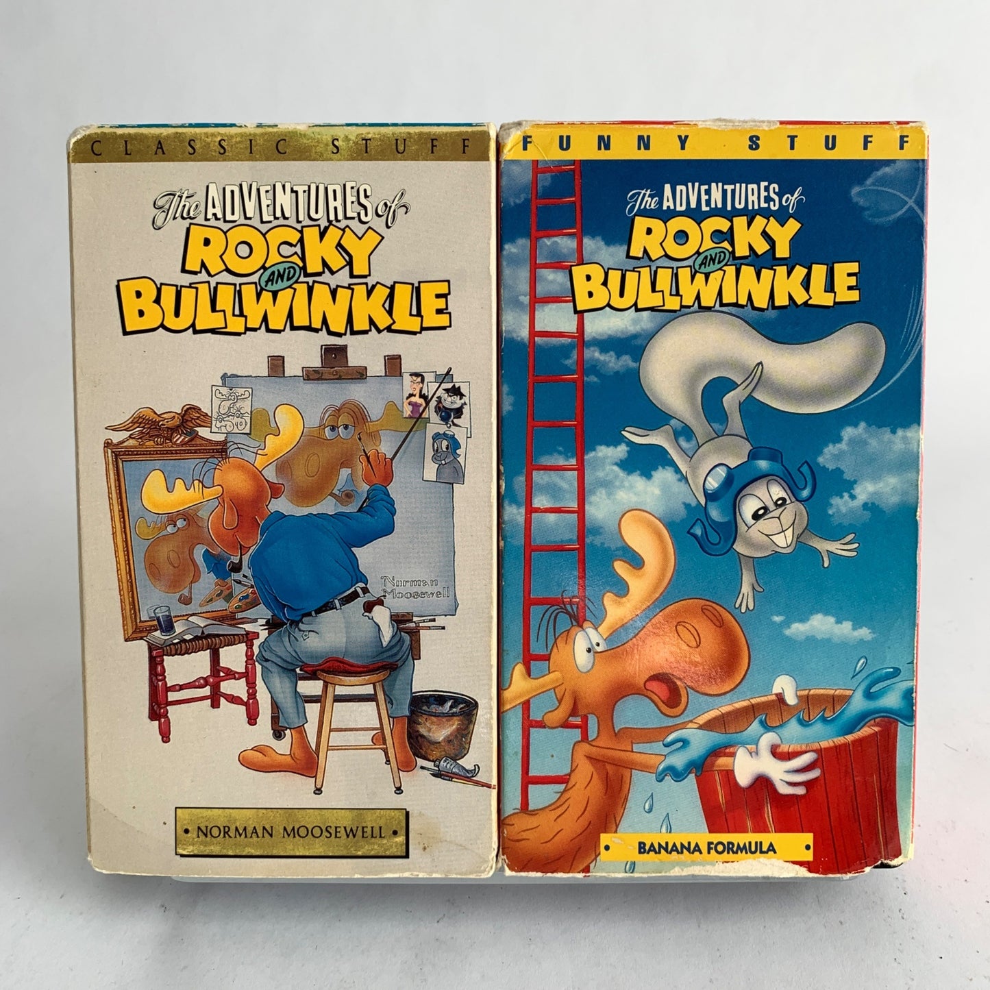 The Adventures of Rocky and Bullwinkle Vintage VHS Lot of 2