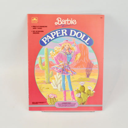 Golden Barbie Paper Doll 1502 Uncut 1990