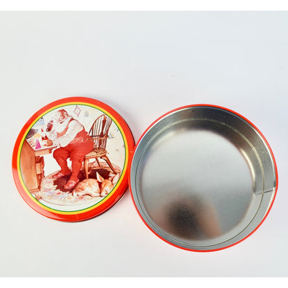 Vintage Coca Cola Santa Red Cookie Tin