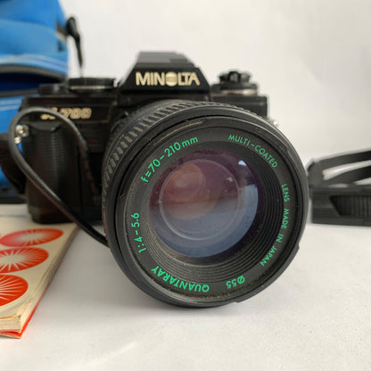 Minolta X-700 Vintage Camera Quantaray 70-210 mm Lens SLR Film UNTESTED