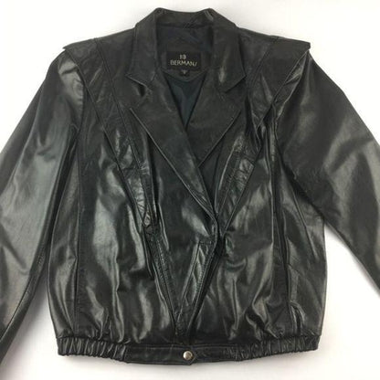 Vintage Berman’s Black Leather Jacket