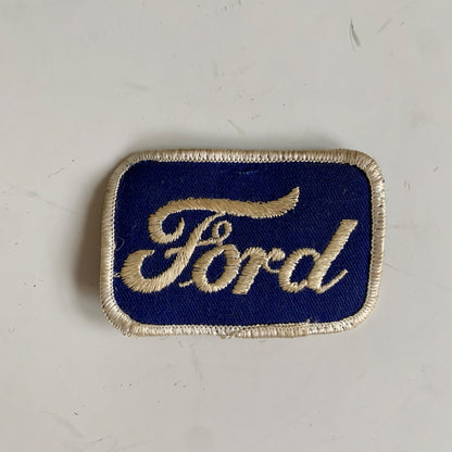 Vintage Ford Uniform Patch Dealer Mechanic Dealership Blue/White 3"