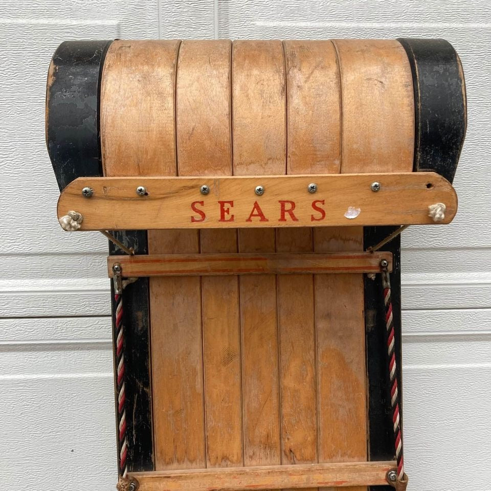 Vintage Sears Wood Toboggan 6’