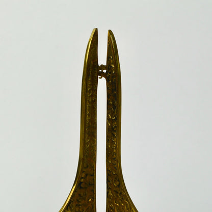 Vintage Solid Brass Folding Easel Display Stand 8"