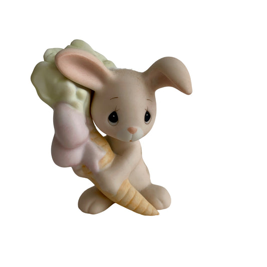 Precious Moments E-9267C Animal Bunny with Carrot Figurine with Box