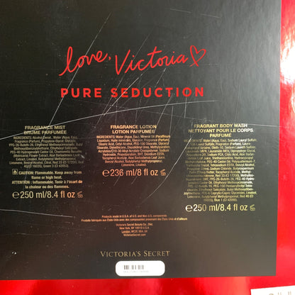 Victoria's Secret Pure Seduction Mist Lotion Body Wash Set Full Size New