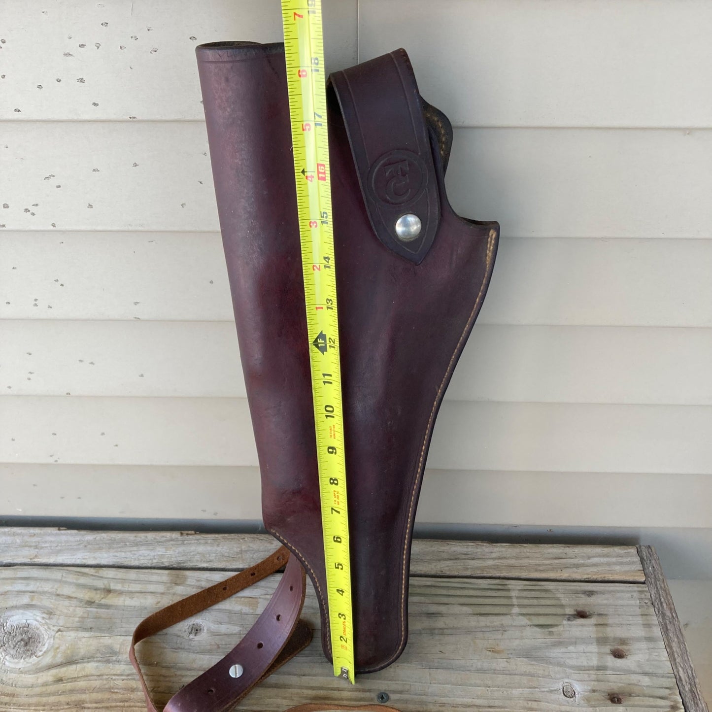 Vintage Thompson Center Arms Leather Holster Shoulder Rifle? 18" Brown