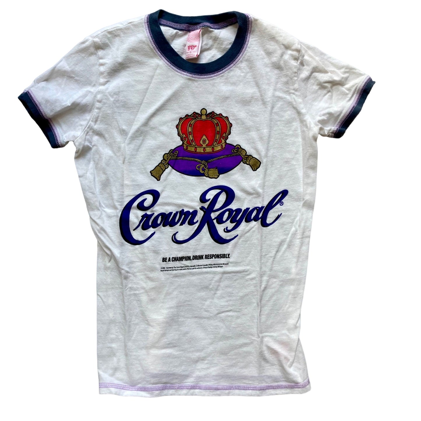 Vintage Kurt Busch #97 Crown Royal NASCAR T-Shirt Women's Size S NICE!