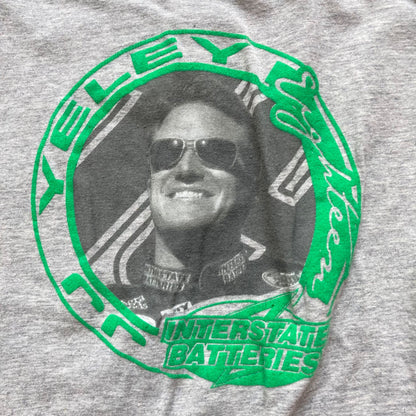 JJ Yeley Interstate Batteries NASCAR Baseball Sleeve T-Shirt 3/4 Women's M